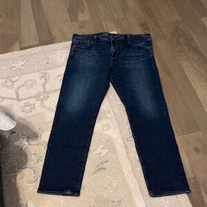 AG Adriano Goldschmied Dark Blue Straight Jeans